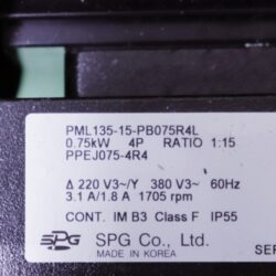 Gearmotor PML135 15 PB075R4L SPG 1