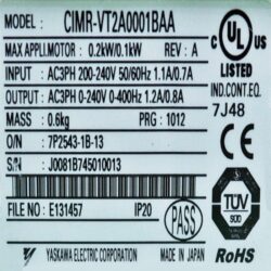 Inverter CIMR VT2A0001BAA yaskawa 1