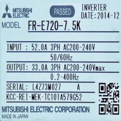 Inverter FR E720 7.5K mitsubishi