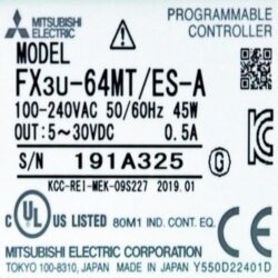 PLC FX3U 64MT ES A mitsubishi