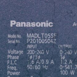 Servo MADLT05SF Panasonic