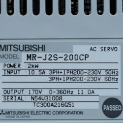 Servo MR J2S 200CP Mitsubishi