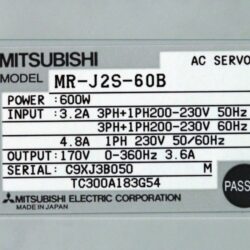 Servo MR J2S 60B Mitsubishi