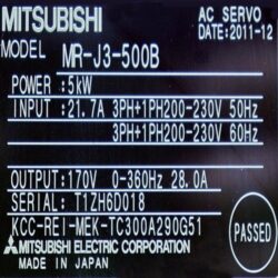 Servo MR J3 500B Mitsubishi 1