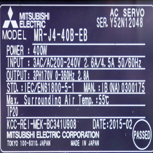 Mr-j4-40b-eb servo mitsubishi 7 Servo MR J4 40B EB Mitsubishi