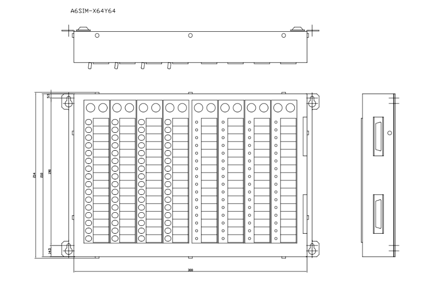 kích thước A6SIM-X64Y64
