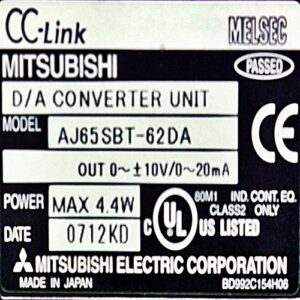 Mô-đun chuyển đổi cclink AJ65SBT-62DA Mitsubishi