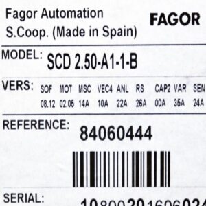 FAGOR SCD 2.50-A1-1-B