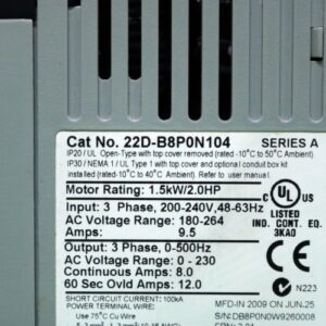 Biến tần AB 22D-B8P0N104