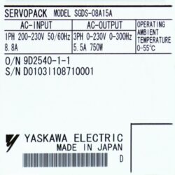 SGDS-08A15A Yaskawa 750W Servopack