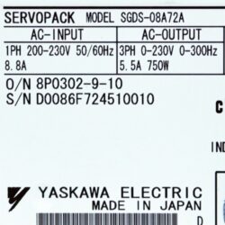 Bộ điều khiển servo SGDS-08A72A Yaskawa 750w
